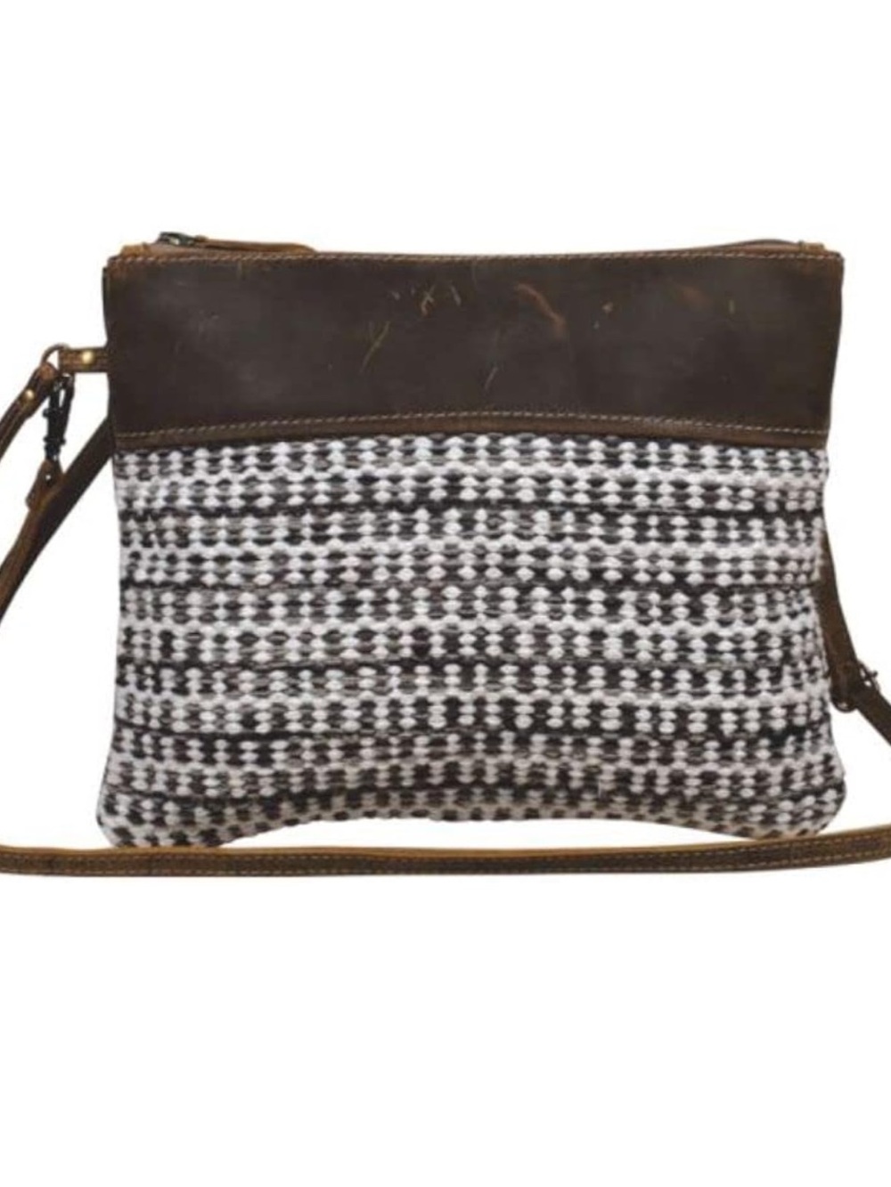 Myra Crossbody Leather & Canvas